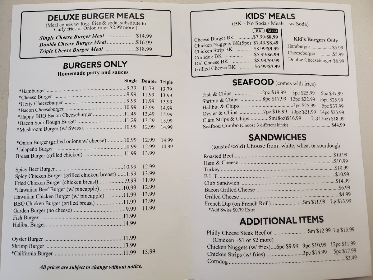 Herfy's Burger Menu - Image 1